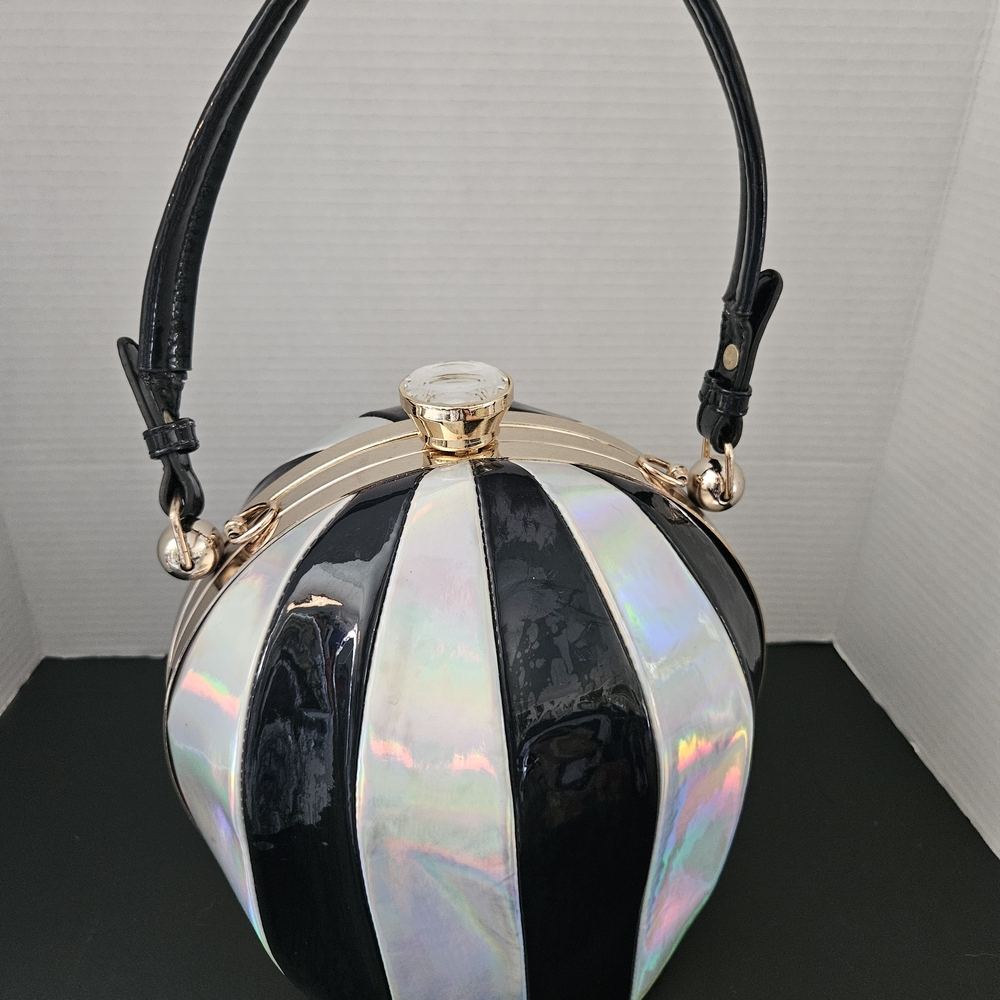 Chic Black and Iridescent Clutch